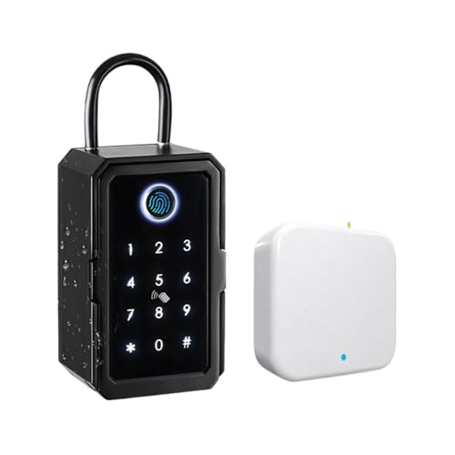 Boîte De Verrouilla À Clé Intellinte TTLOCK/Tuya, Coffres-forts Empreintes Digitales, Étanche IP65, Mot Passe, Commande Par Téléphone, Clés Murales, Ranment...