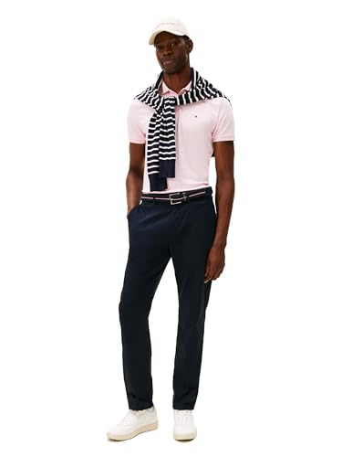 Image of Tommy Hilfiger Mens Short Sleeve Casual Polo Shirts in Regular Fit with Liquid Cotton