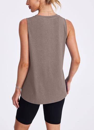 Image of Womens Workout Tank Tops Lightweight Sleeveless Shirts for Women Loose Fit Tops for Athletic Running Tennis Yoga
