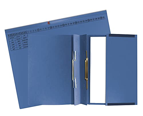Exacompta 370407B bleu, classeur de bureau à levier pour classement A4