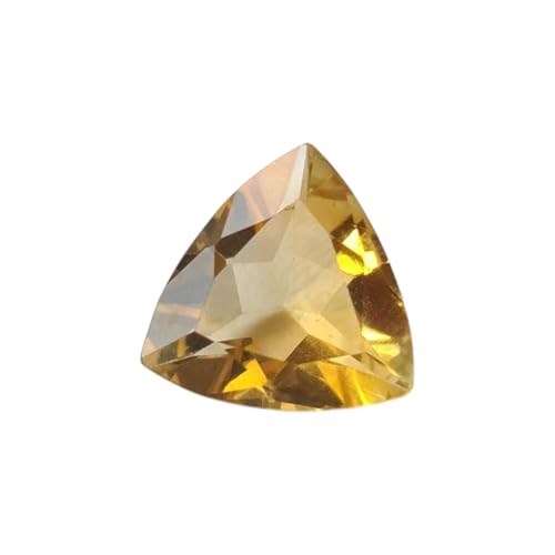 Citrine facettée 11 mm naturelle : une pierre trillion 2,85 cts chargée d'ondes positives