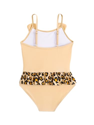 Kids Girls One Piece Straps Sleeveless Cartoon Print Swimsuit Shorty Swimwear Beachwear Bathing Suit2