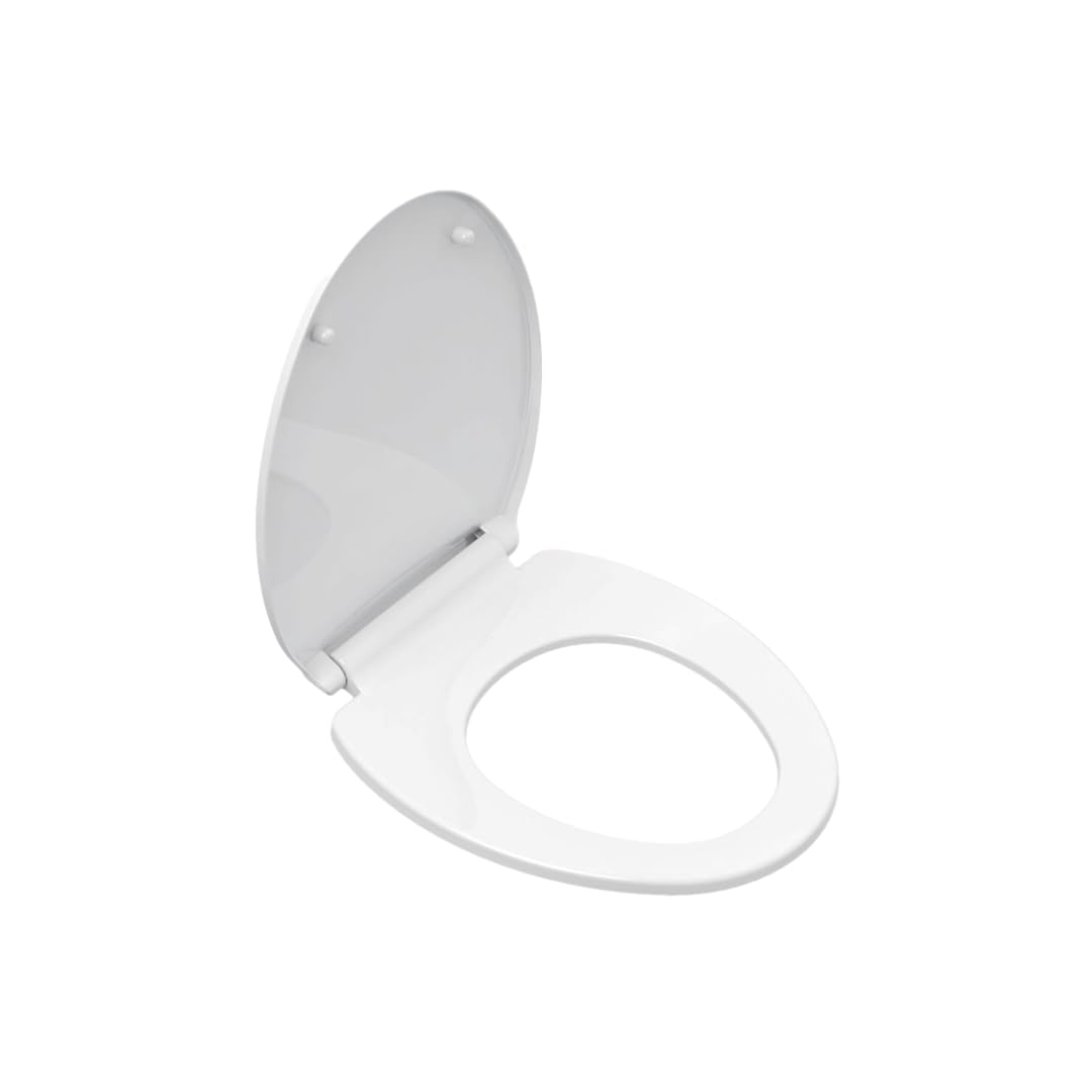 Parryware Solid Plus Soft Close Toilet Seat Cover with Hinges | Eco-friendly Material with Superior Finish | Round Shape & White Colour | Seat Covers for Western Commode | Bathroom Fixtures (E83071C) (B0D3JDYTHH) Amazon Price History, Amazon Price Tracker
