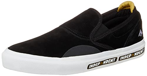 Emerica Men's Wino G6 Slip-On X Independent Skate Shoe, Black, 12 #TOP16