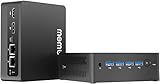 Mini PC Intel N5095 2.9GHz, Expandable 8GB SODIMM 256GB SSD Dual LAN Windows 11 Pro, Mini Desktop Computers 4K@60Hz Triple Display, Gigabit Ethernet x2 Small PC Computer for Home Business Industry