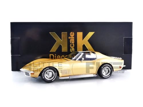 Modelo a escala 1:18 Chevrol. Corvett. C3 Gold Metallic 1972 miniatura 1