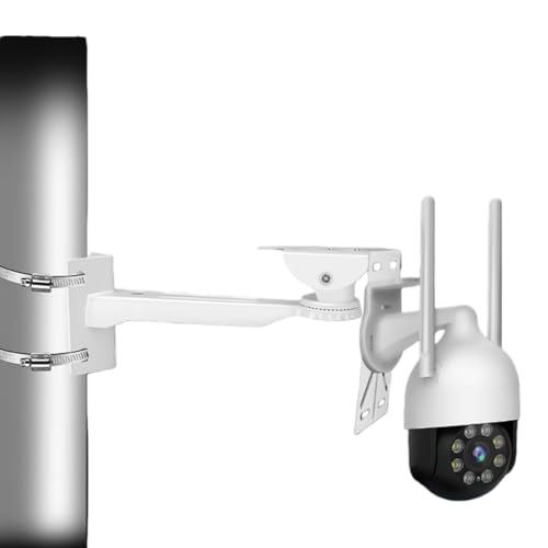 Support de poteau CCTV anti-vibration pour caméra dôme et panneau solaire