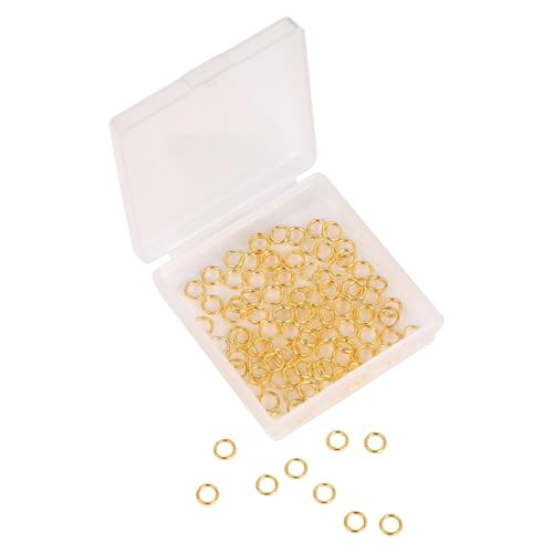 papasgix Silver Gold Jump Rings for Jewelry Making, 100/500Pcs 4/6/12/14mm