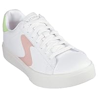 Skechers Women's Eden LX Sneaker, Top Grade - White/Pink/Lime, US 8.5