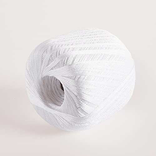 Knit Picks Curio #10 Lace Weight 100% Mercerized Cotton Crochet Thread Yarn 100 g (White)
