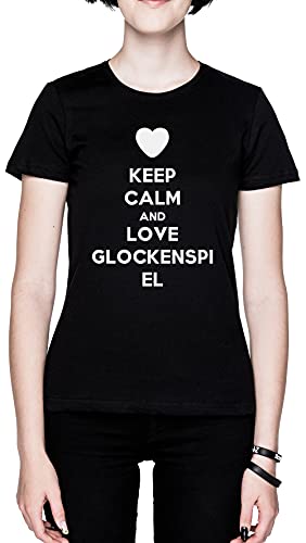 T-shirt Glockenspiel noir femme XS - Haut imprimé Keep Calm