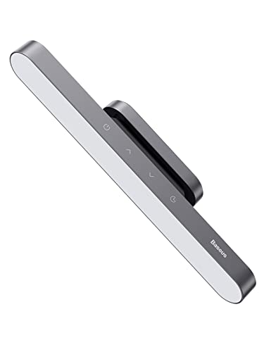 Luminária de mesa de LED Baseus, luzes magnéticas para armário, a bateria, regulável, sem fio, com controle de toque, recarregável, para escritório, home office, cozinha