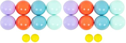Jeu de boules en bois de qualité TP FSC (Lot de 2) finition naturelle