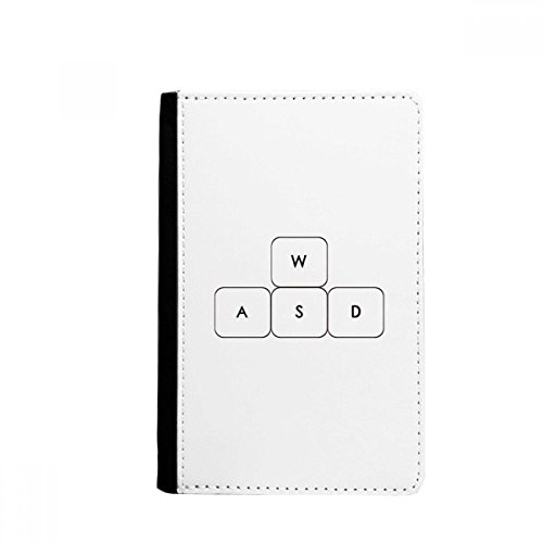 DIYthinker Keyboard Symbol ASWD Passport Holder Notecase Burse Wallet Cover Card Purse