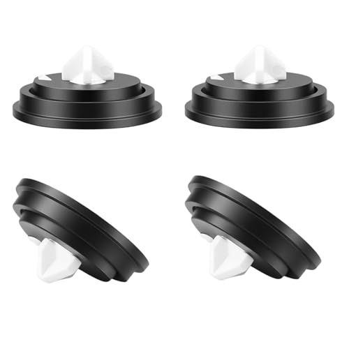 Füllventil für Spülkasten 4PCS Ventil Membran Unterlegscheiben Gummimembran Dichtung Schwimmer Toilettenspülkasten Dichtungsmembran Schwimmerventil (Schwarz)