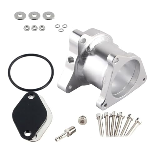 Recirculación Gases Escape Válvula Válvulas EGR De Repuesto De 57 Mm Y 2,25 Pulgadas Para 1,9 130 160 CV, Accesorios Para Coche.(Plata)