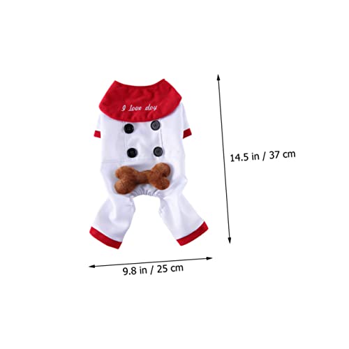 Disfraz LIOOBO para perro Halloween talla S blanco miniatura 2