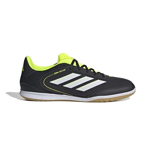 adidas Unisex - Adulto Copa Indoor Court Club Indoor Football Boots, Core Black/Ftwr White/Lucid Lemon, 43 1/3 EU