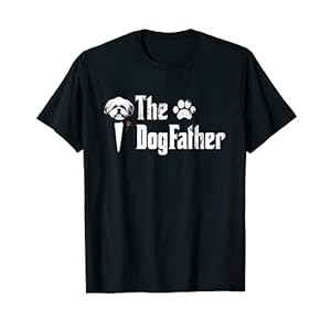 The Dogfather Shih Tzu Dog Dad Tshirt Father’s Day Gift