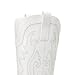 DREAM PAIRS Women's Cowboy Cowgirl Boots Embroidered Pointed Toe Low Heel Western Mid Calf Boot for Theme Party Country Concert,Size 8.5,White,DWUMMB2503