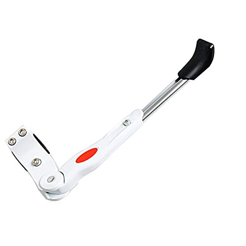 MorNon Pies de Bicicleta Pie de Aluminio Pies de Bicicleta Ajustables 36CM Adecuado para Todo Tipo de Bicicletas con un Diámetro de Rueda de 22 Pulgadas a 27 Pulgadas Blanco