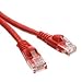 Cat5e Red Copper Ethernet Patch Cable, Snagless/Molded Boot, POE Compliant, 2 Foot