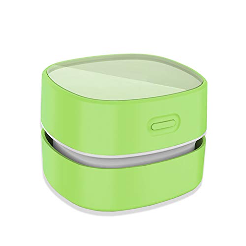 ODISTAR Desktop Vacuum Cleaner, Mini Table dust Sweeper Energy Saving,High Endurance up to 400 mins, Cordless&360Âº Rotatable Design for Cleaning Hairs,Crumbs,Computer Keyboard,Piano(Green)