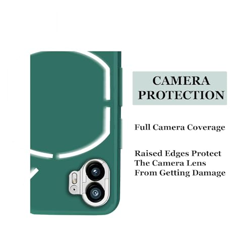 Image of A rtistque Back Cover Case for Nothing Phone 2 with Camera Protection | Shockproof TPU | Stylish Protective Design | Slim Fit | Ultra Matte | Nothing Phone 2 Back Cover - Green