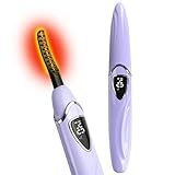 Tehoi S600 Beheizte Wimpernzange – Genaue Temperatursteuerung, intelligente automatische Abschaltung für natürliches Make-up und langanhaltende Locken (Purple+Silver)