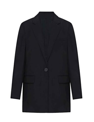 Blazer de costume en satin femme veste decontractee a revers echancre