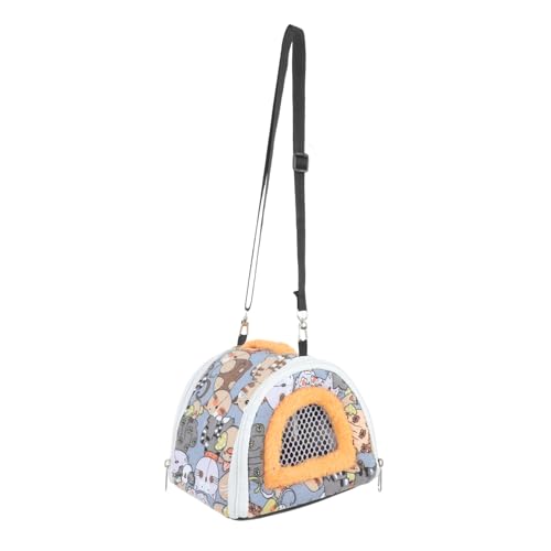 BCOATH Portable Hamster Carrier Bag Travel Pouch with Mesh Design for Animals Easy to Suitable for Dwarf Hamster Guinea Pig Hedgehog and More