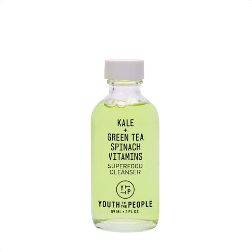 Youth To The People Superfood Cleanser Mini Travel Size - Vegan Face Wash With Spinach, Vitamins C, E + K - Non-Drying Gel Foaming Cleanser For All Skin Types - Clean Beauty (2 Fl Oz) #TOP4
