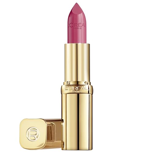 L'Oréal Paris Pflegender Lippenstift mit Satin Finish, Argan-Öl und Vitamin E, Color Riche Satin, Nr. 453 Rose Crème, 1 x 4,3 g