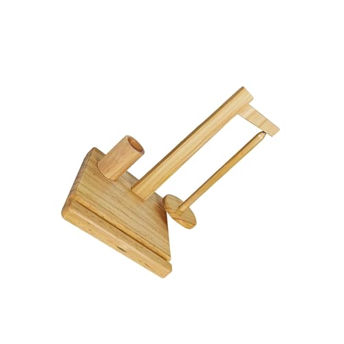 Porte-pelote en bois dévidoir laine support tricot et crochet lopituwe