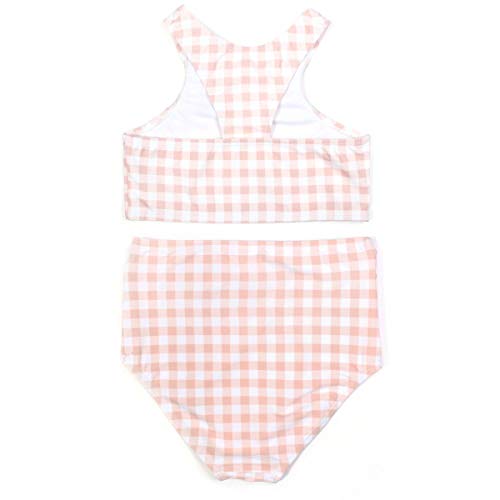 Image of SwimZip Girls' Halter Top and Bikini Bottom 2 Piece Set UPF 50+ Sun Protection