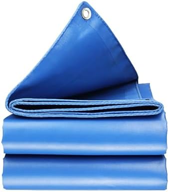 PVC Tarpaulin with Grommets Multi Purpose Waterproof Tarpaulin Waterproof Heavy Duty Tarpaulin Sheet Outdoor Waterproof Tarpaulin Tarp Cover for Porch Home Plants Garden