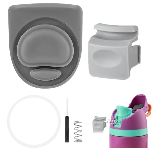 Pankousa �V���R�������p�X�g�b�p�[&�{�^�� Owala FreeSip 19/24/32/40�I���X�Ή� BPA�t���[ �R��h�~�E�H�[�^�[�{�g���W�K�X�P�b�g�A�X�v�����O�t�������L�b�g�A�X�N�����[�h���C�o�[�A�V�[�������O(1�A�O���[)