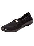  Pediconfort - Mocassins Extensibles Grande Largeur - Femme - Taille : 38 - Couleur : Noir