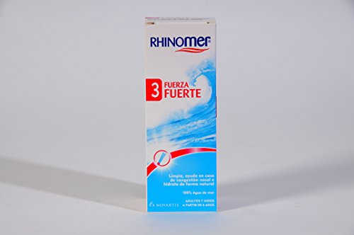 Rhinomer, Spray Nasal 100% Agua de Mar, Fuerza Fuerte 3, para Adultos y Niños a partir de 6 Años, 135 ml