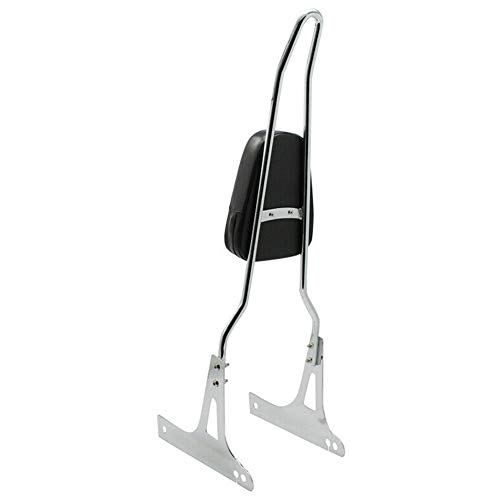 Backrests Sissy Bars, Heavy Duty Detachable Decorative Backrest Fits for Harley Dyna Street Bob Super Glide Custom Low Rider Super Glide FXDB FXDC FXDL FXD 2006-up (Chrome) - Thumbnail 4