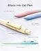 Four Candies Gel Pens, 5 Pcs 0.7mm Quick Dry Black Ink Pen Fine Point Smooth Writing Unique Pen, Office Home School Supplies Essentials Fun Pretty Cute Pens Gifts for Girl Women(Gradient)