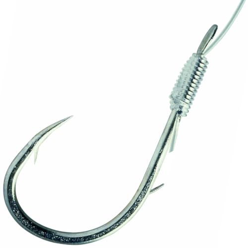 Colore del gancio: argento Balzer Camtec - 10 ami da pesca legati per trota, 60 cm, diametro 10 / 0,18 mm