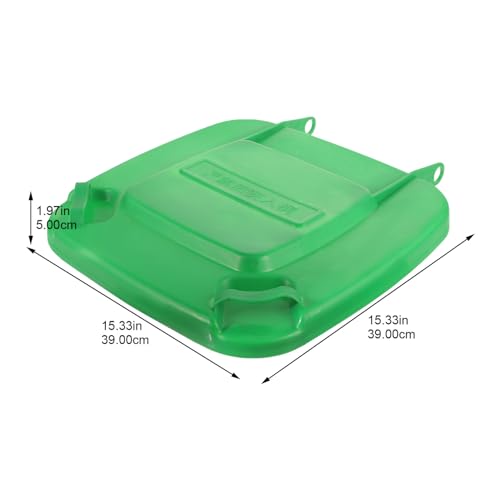 Image of Toddmomy Square Trash can Lid Replacement 15.35 Inch Outdoor Garbage Lid Cover for Public Sanitation Waste Bins