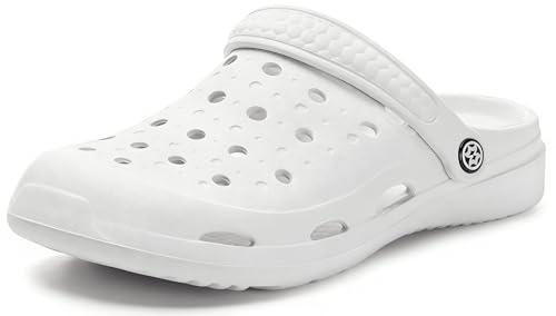 Gaatpot ���f�B�[�X �����Y �K�[�f���N���b�O �A�[�`�T�|�[�g�t�� ���j �K�[�f�j���O�V���[�Y �X���b�|�� �r�[�`�T���_�� �X���b�p, �z���C�g, 11-11.5 Women/9.5-10 Men