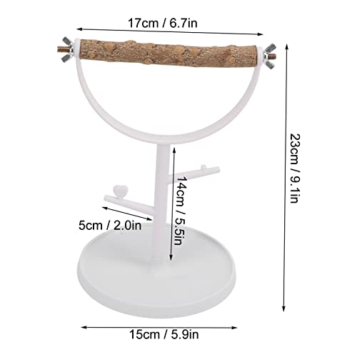 Image of Bird Table Stand Bird Perch Bird Perch Parakeet Training Stand Play Stand Tree Claw Sharpening Bird Athletic Toy Rest Playground Wood Birdcage Accessories