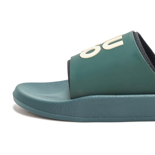 Image of HUGO Men's Stacked Logo Slide Sandal