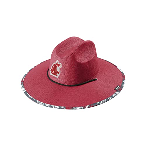 Image of Washington State Cougars NCAA Team Color Straw Hat