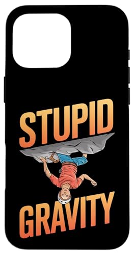 Stupid Gravity - �N���C�}�[ ���b�N�N���C�~���O �{���_�����O �X�}�z�P�[�X iPhone 16 Pro Max �p
