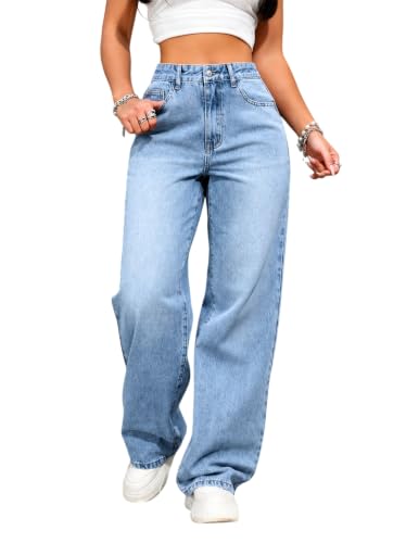 Image of RAGZO Women's Relaxed Fit High Rise Jeans || Woman Jean's || Women Baggy Jeans || Loose Fit Jean's for Womens