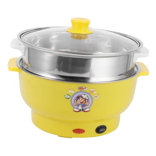 LABRIMP Petit Autocuiseur Électrique Multifonction Acier Inoxydable avec Panier Vapeur Double Cuisson Vapeur et Mijotage pour Cuisine Maison et Bureau Couleur...